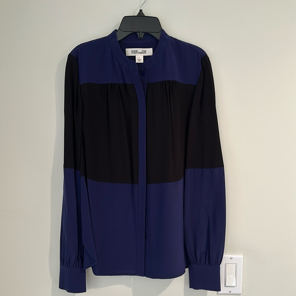 NEW IN BAG Diane Von Furstenberg Blouse Style Name DVF Dillon TWO # 10017MFO